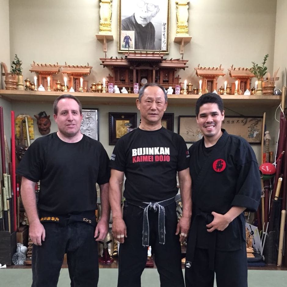 Pablo, Ezequiel y Sensei Nagato Toshirō